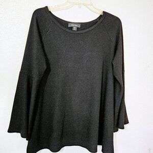 Karen Kane Woman's Black Flared Sleeve Casual Sweater Size XL